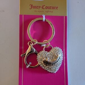 Juicy Couture Gold and Silver Heart Key Holder